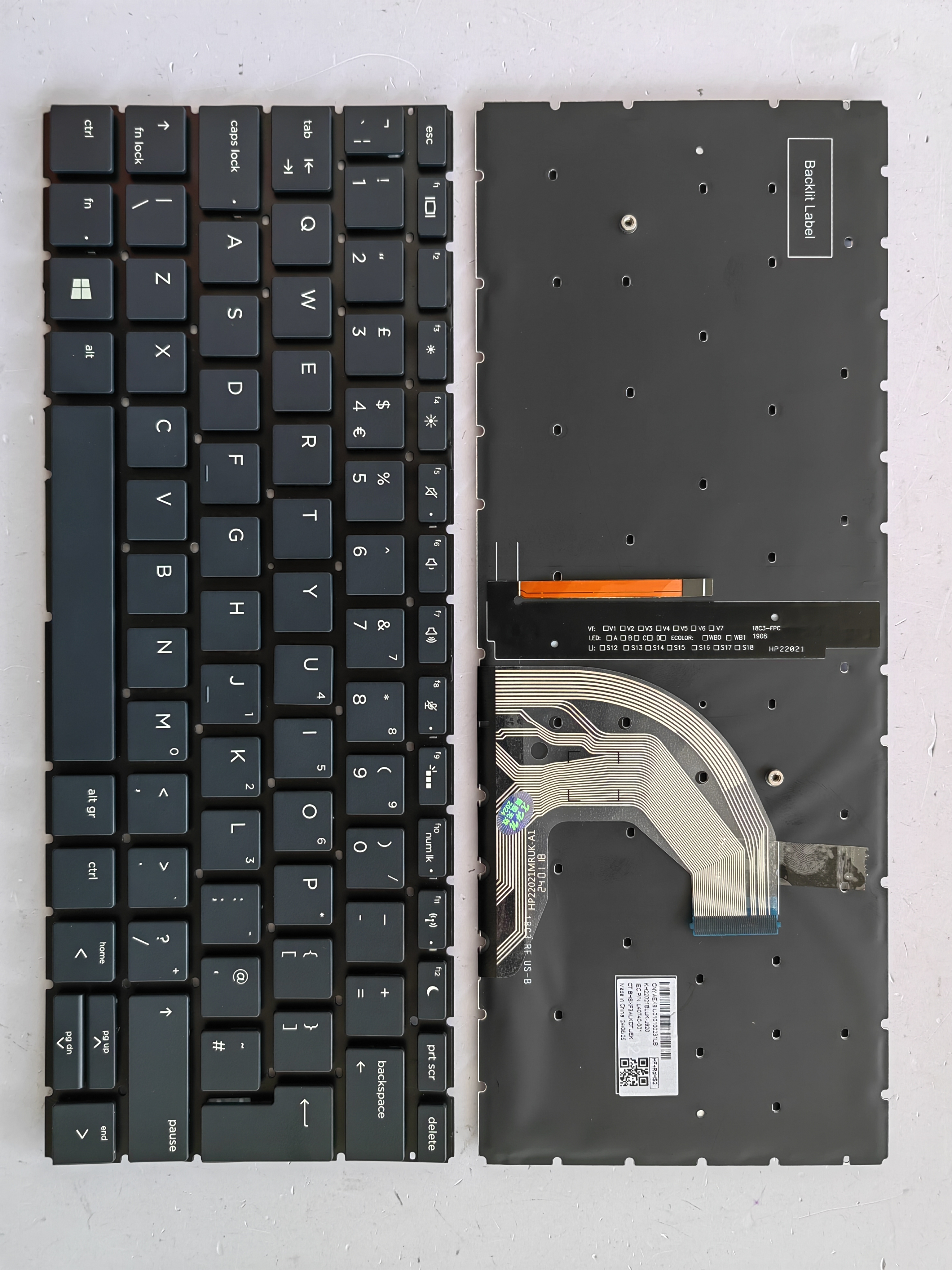 Picture of New Replacement Laptop Keyboard For HP 430G6/435G6/430G7/435G7 BLACK Backlit (OEM) Uk Layout